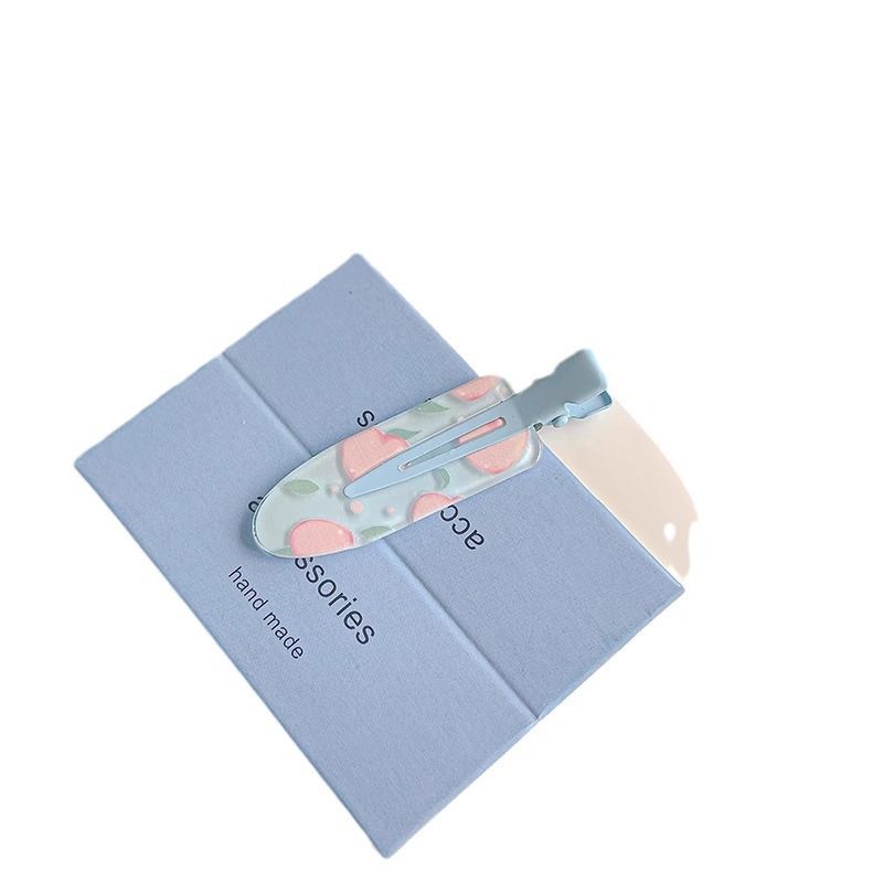 Sweet and cute fruit seamless hair clips, female forehead hair clips, side bangs clips, makeup clips, broken hair clips, straight clips, headwear Item Picture