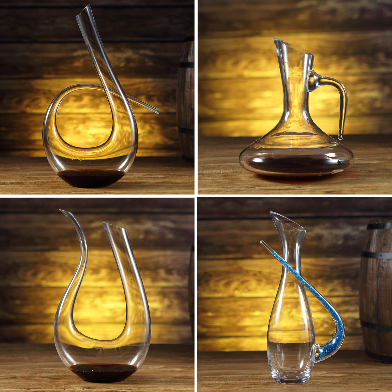 Creative crystal glass 7-character decanter, red wine decanter, wine dispenser, wine set, single package Application Scenario