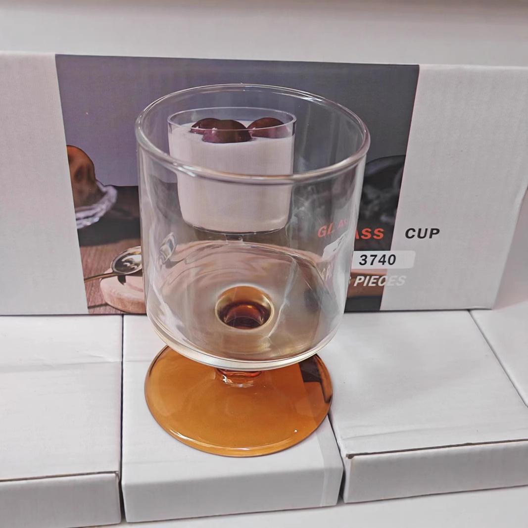 Wholesale of retro French spray-painted classical glass cups, juice drink cups, and niche design atmosphere cups Application Scenario