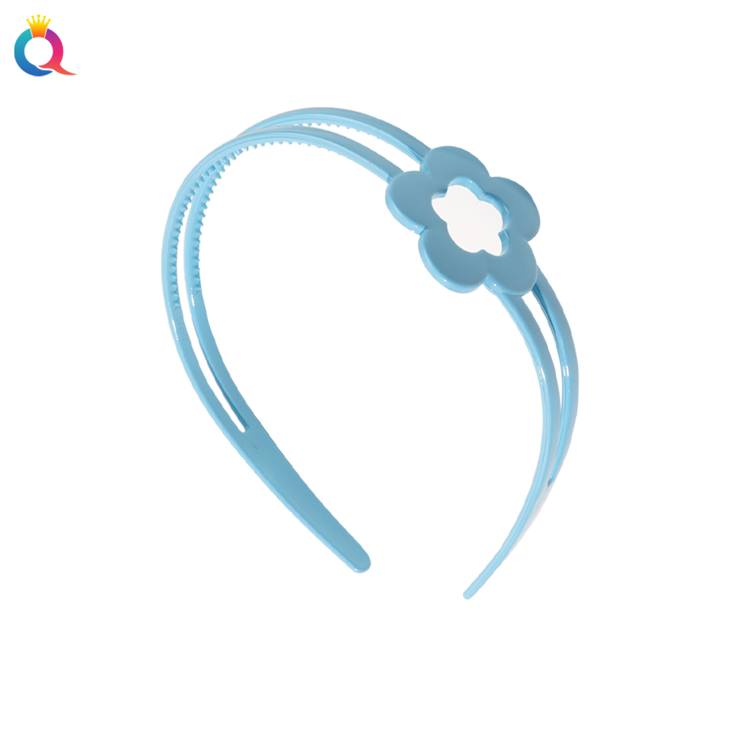Qiyue Children's butterfly hairband, girls' hair accessory, anti-slip with teeth, sweet little girl hairpin, ins flower Girls' hairstyle Item Picture