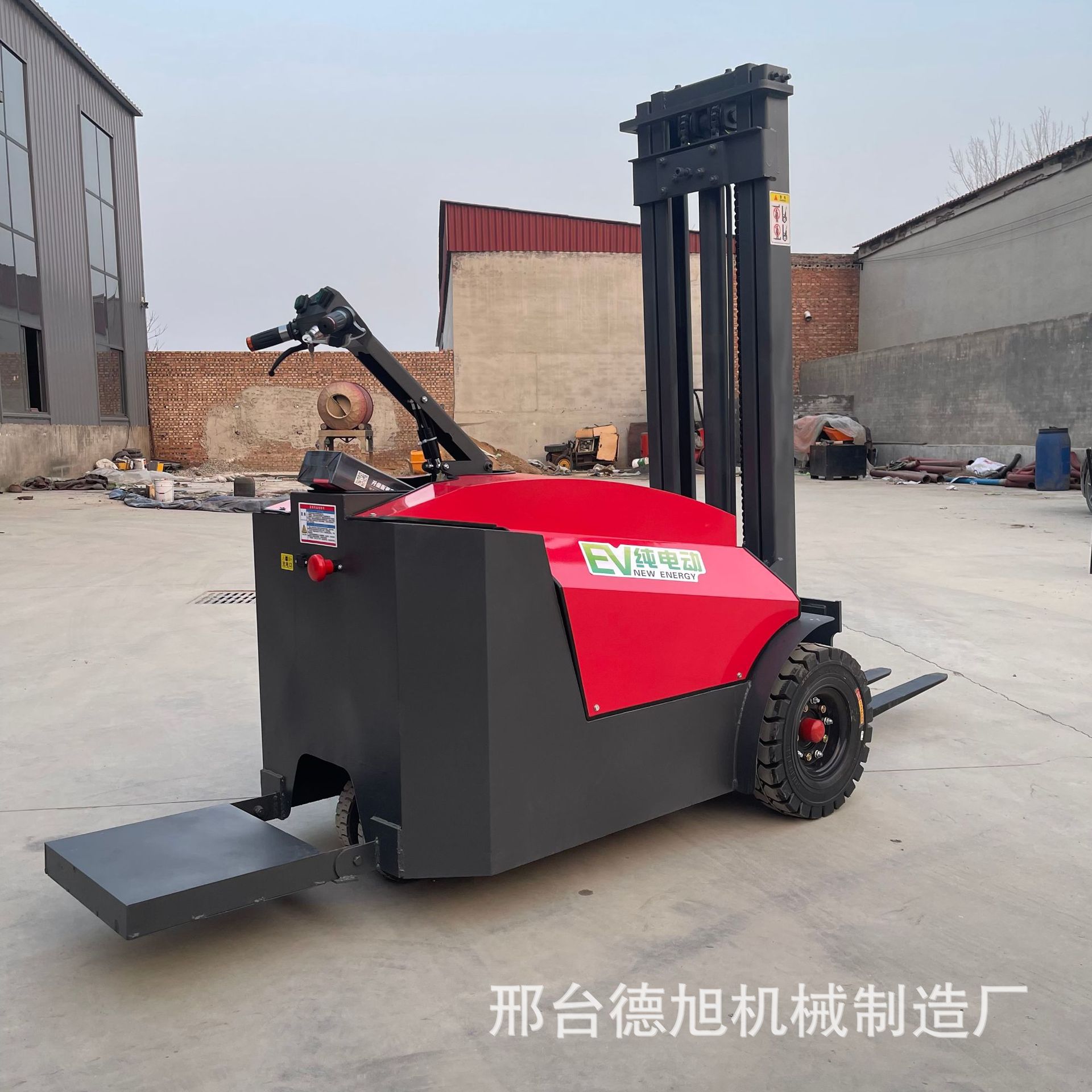 Pedal stacker, fully electric handling and loading forklift, standing stacker, warehouse lifting electric forklift details Picture