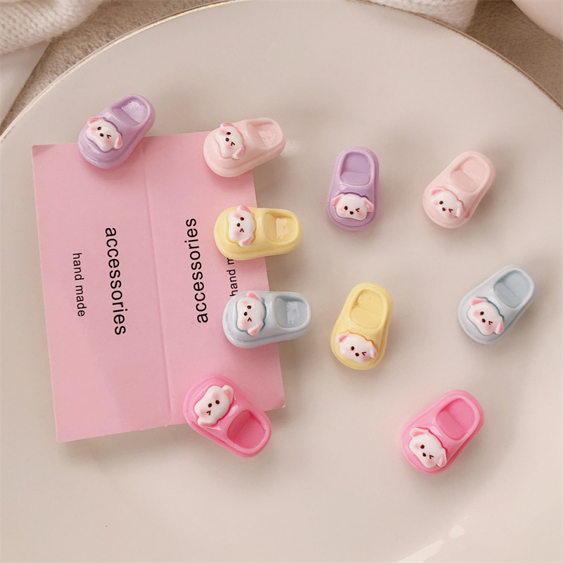 Cute cartoon slippers, small hair clips, children, girls, students, bangs clips, side clips, ponytail clips, baby hair clips details Picture