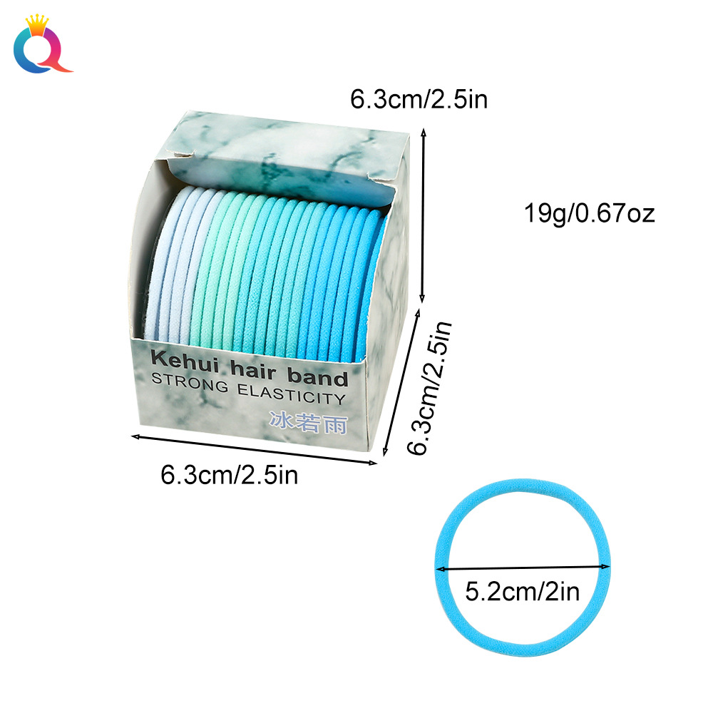 Qiyue high-elasticity towel band for tying hair, ponytail, rubber band without damaging hair, seamless women's hair band and hair accessory wholesale Application Scenario