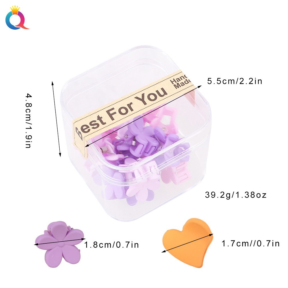 Wholesale of Qiyue colorful small grabbers, dopamine hair clips, mini canned hair accessories, bangs clips, broken hair clips and children's side clips Application Scenario