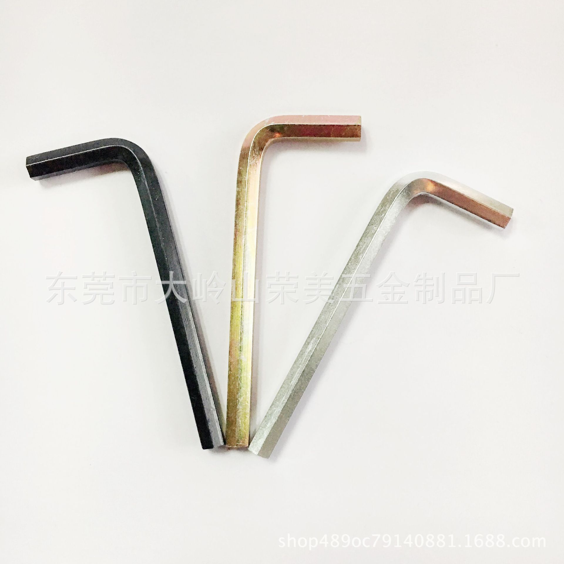 L-shaped hex socket wrench, metric and imperial hex socket wrench, flat-head wrench, 7-shaped hex socket, nickel and zinc plated wholesale full figure