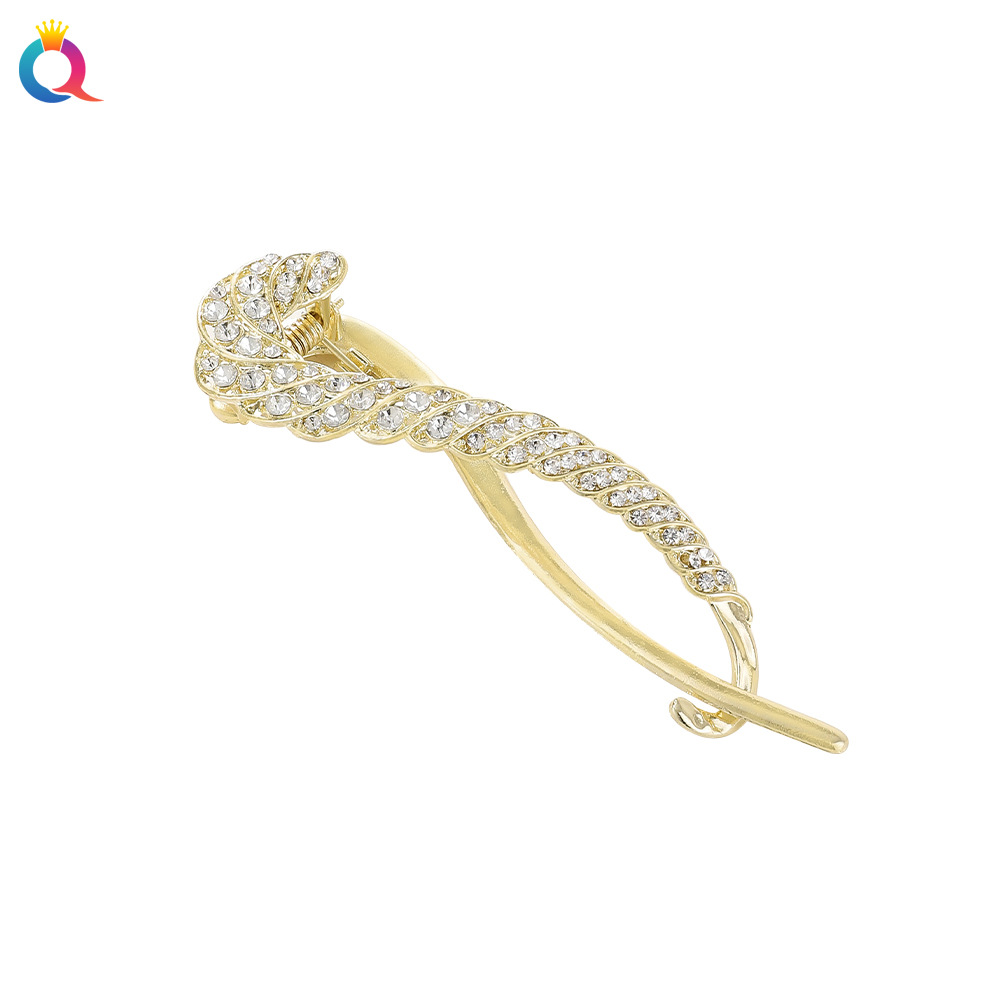 Wholesale of Qiyue Korean version high-end metal hair clips, straight clips, hair accessories, hairpins, gripper clips, twist clips and shark clips Item Picture