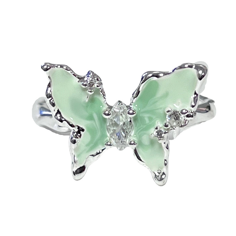 French-style, niche Bohol Manbo butterfly opening ring for women on Instagram, a unique and exquisite individual ring with a cold style Item Picture
