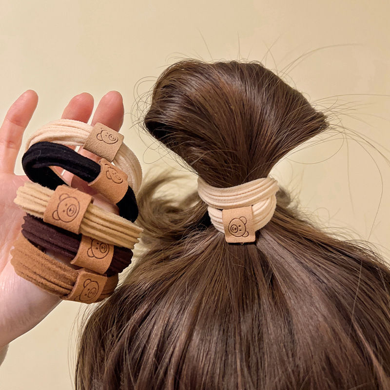 In autumn and winter, there are cute little bear headbands, high-elasticity rubber bands, hair ties for ladies, and high ponytail rubber bands for girls Application Scenario
