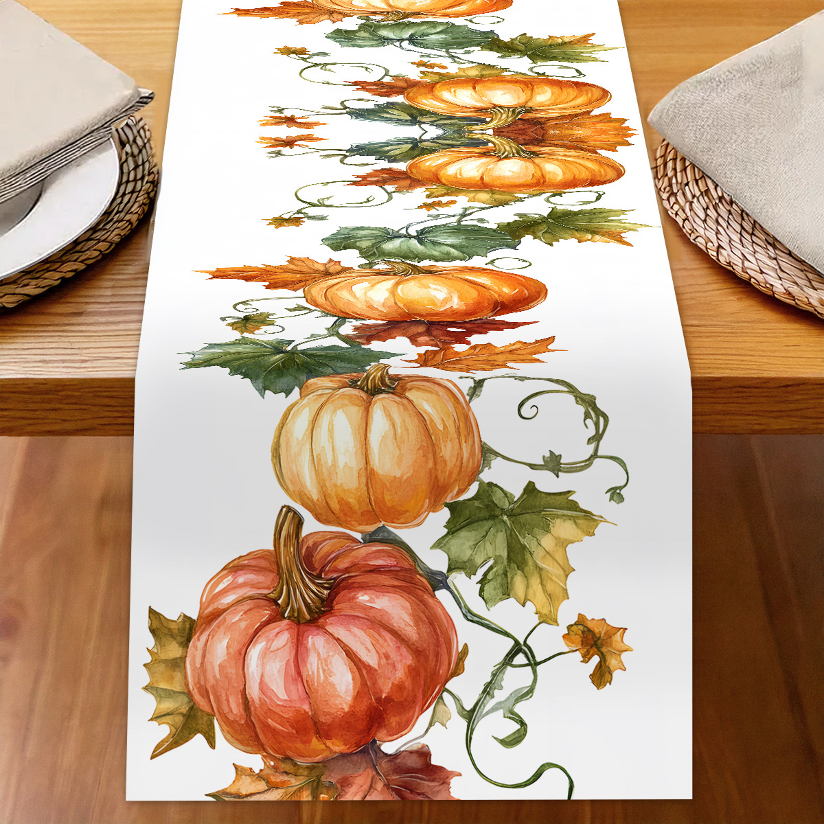 Waterproof and oil-proof European-style printed tablecloth Specification image