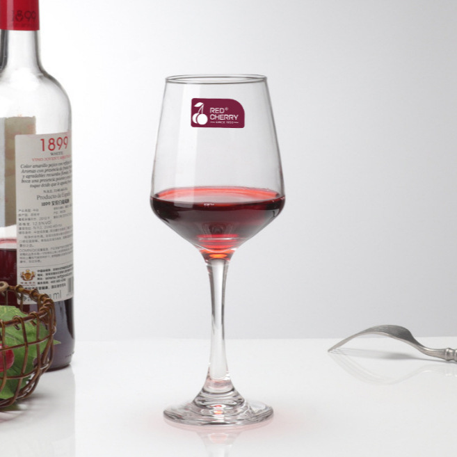 Wholesale glass cup manufacturer directly supplies red wine glass sets for home use, high-footed white wine glasses, and wine glasses details Picture