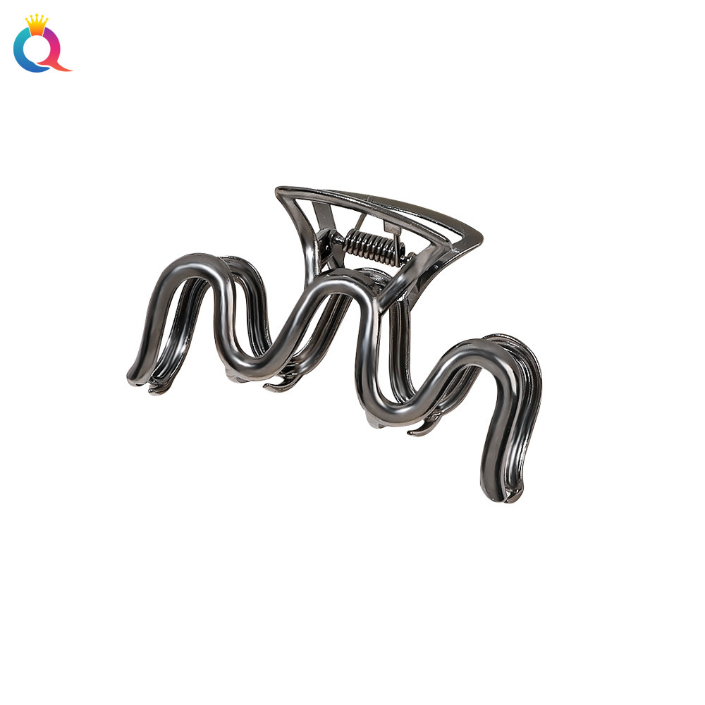 Qiyue metal hair clip, small ponytail grappling clip, shark clip, high-end clip, elegant ponytail hair accessory, headwear for women Item Picture