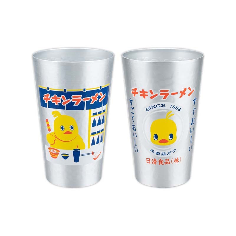 Cross-border in-stock Japanese aluminum cups, beer mugs 450ml, food-grade aluminum cold drink cups, outdoor camping juice cups Item Picture