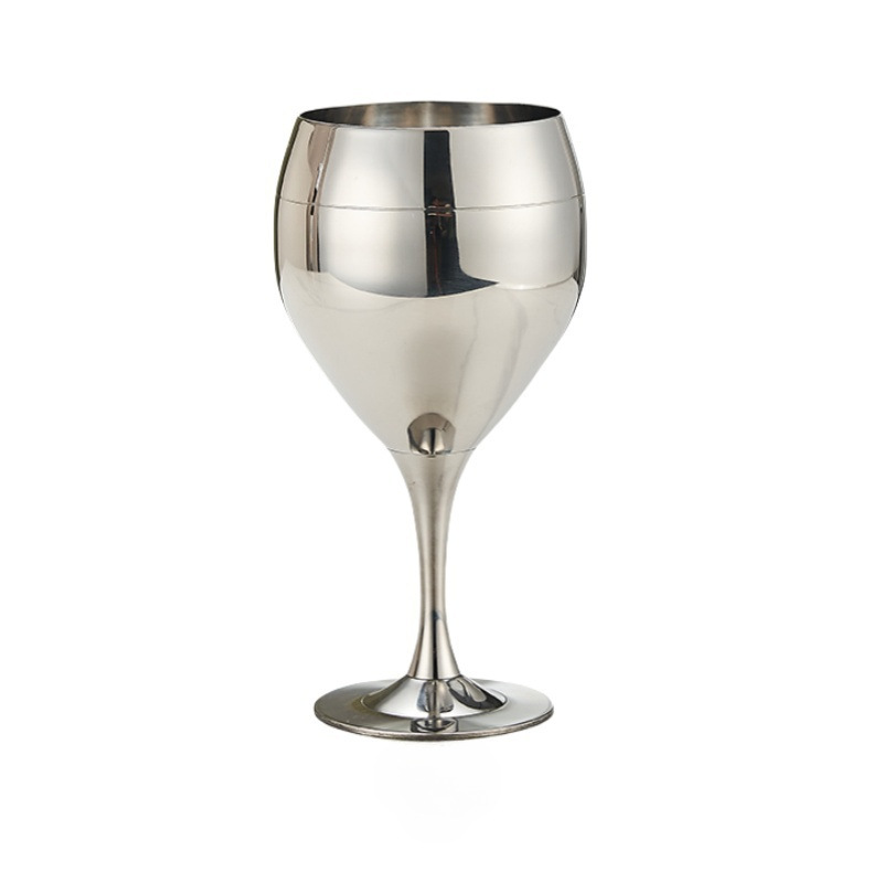 Cross-border foreign trade 304 stainless steel tall glass, Martini glass, dessert glass, golden edge tray wine glass set series Item Picture