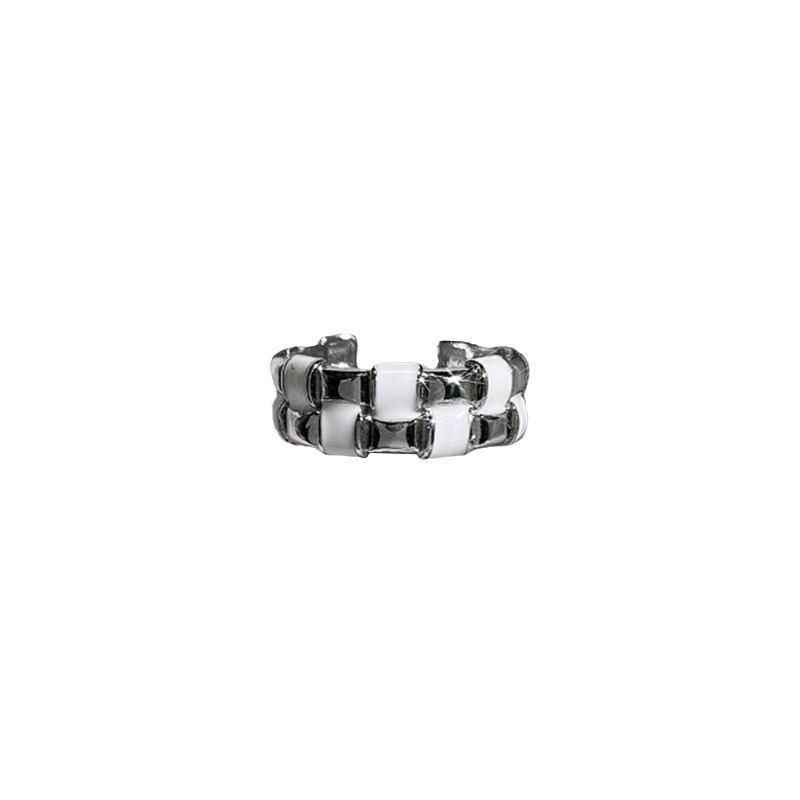 Personalized and fashionable drip glaze woven open ring for women, unique and elegant pearl leaf exquisite and simple style ring trend Item Picture