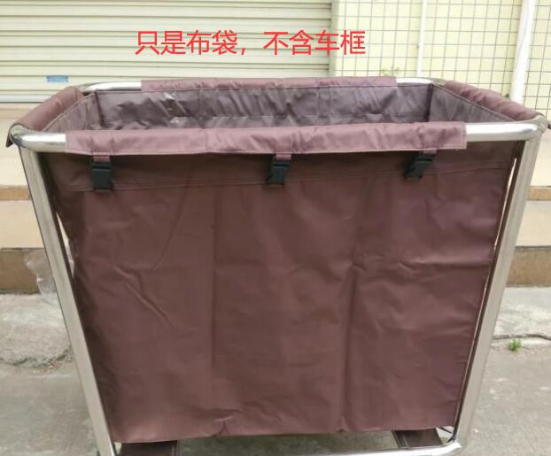 Extra-thick stainless steel conical linen cart bags, laundry linen storage carts, hotel cleaning carts Application Scenario