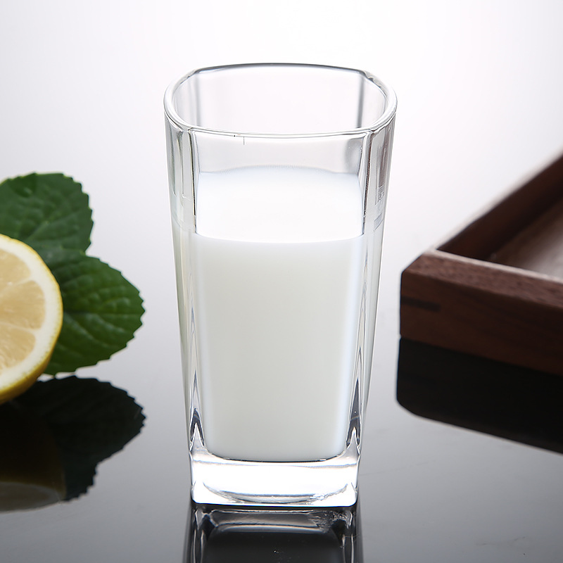 Thickened glass square wine glasses, white spirit glasses, household thick-bottomed drinking glasses, creative whisky glasses and beer glasses in stock details Picture