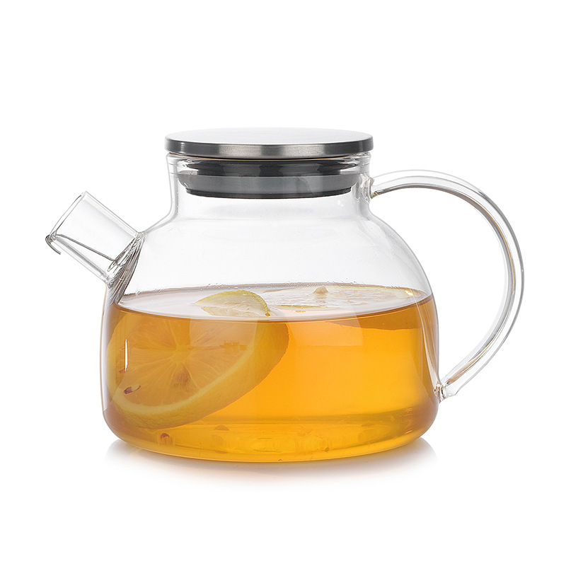 Glass teapot, high borosilicate heat-resistant glass tea set, heat-resistant brewing teapot, health-preserving flower teapot, small water bottle Application Scenario