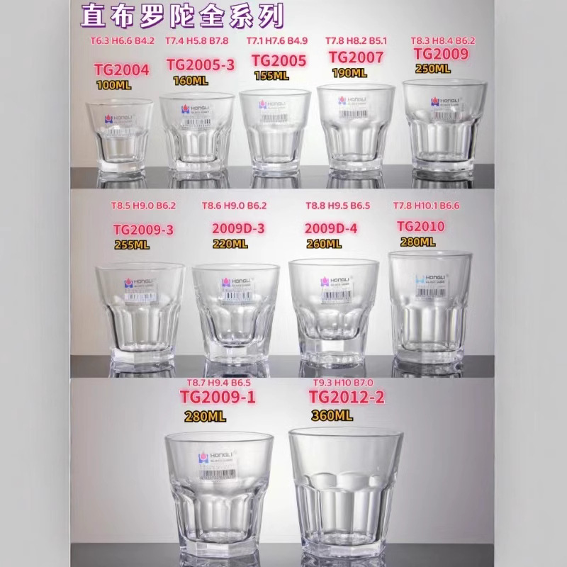 Tempered glass, octagonal glass, whisky glass, white spirit glass, mouth glass, bar glass, wine glass promotion full figure