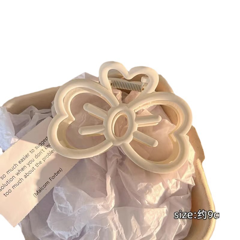 Sweet and cute bow hair clip, female, back of the head, coiled hair clip, large amount of hair, shark clip, ins style hair clip headwear Item Picture