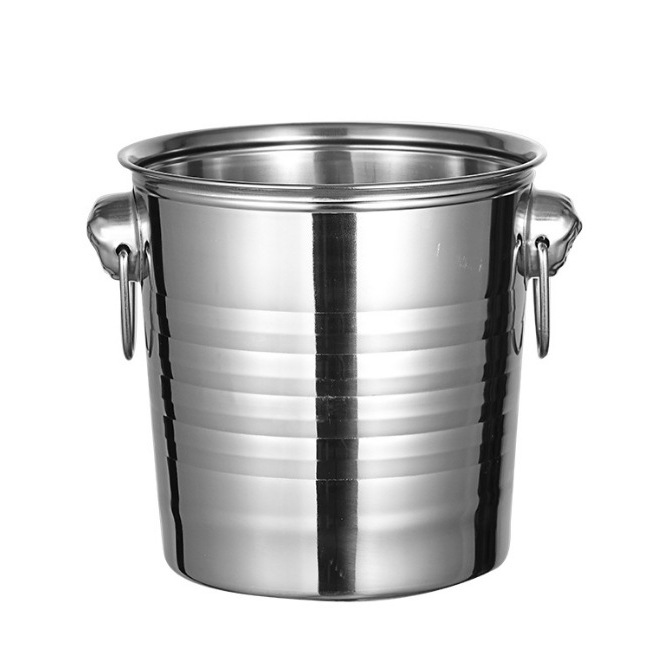 Stainless steel tiger-head ice bucket, KTV ice bucket, commercial frozen wine bucket, champagne bucket, ice bucket, red wine chilled bucket, for bars Item Picture