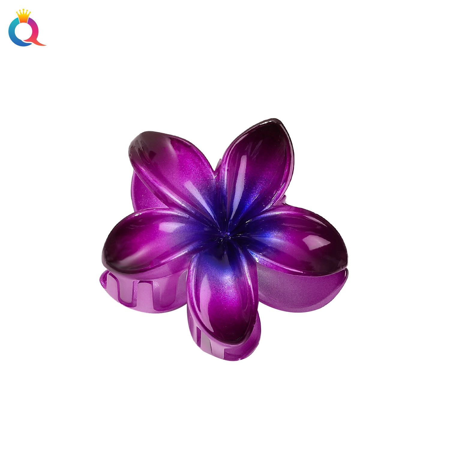 Qiyue Cross-border Colorful Egg Flower Hair Clip, updo Shark Clip, Sweet Grab Clip Hair Accessory, Summer High-end Style wholesale Item Picture