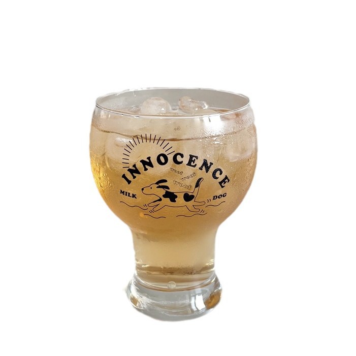 Homemade high-appearation-level ins-style girls' beer mugs, large-capacity glass cups, water cups, coffee cups, cold drink milk cups Item Picture