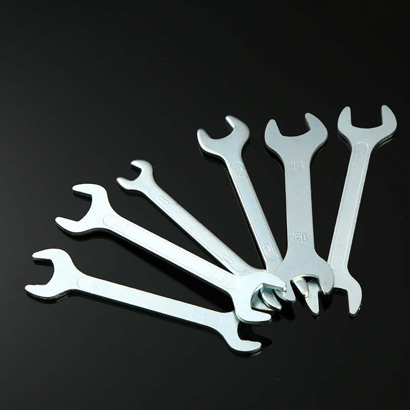 Simple open-end wrench 8-24 socket wrench, double-purpose open-end socket wrench, disposable punch wrench, simple fork wrench details Picture