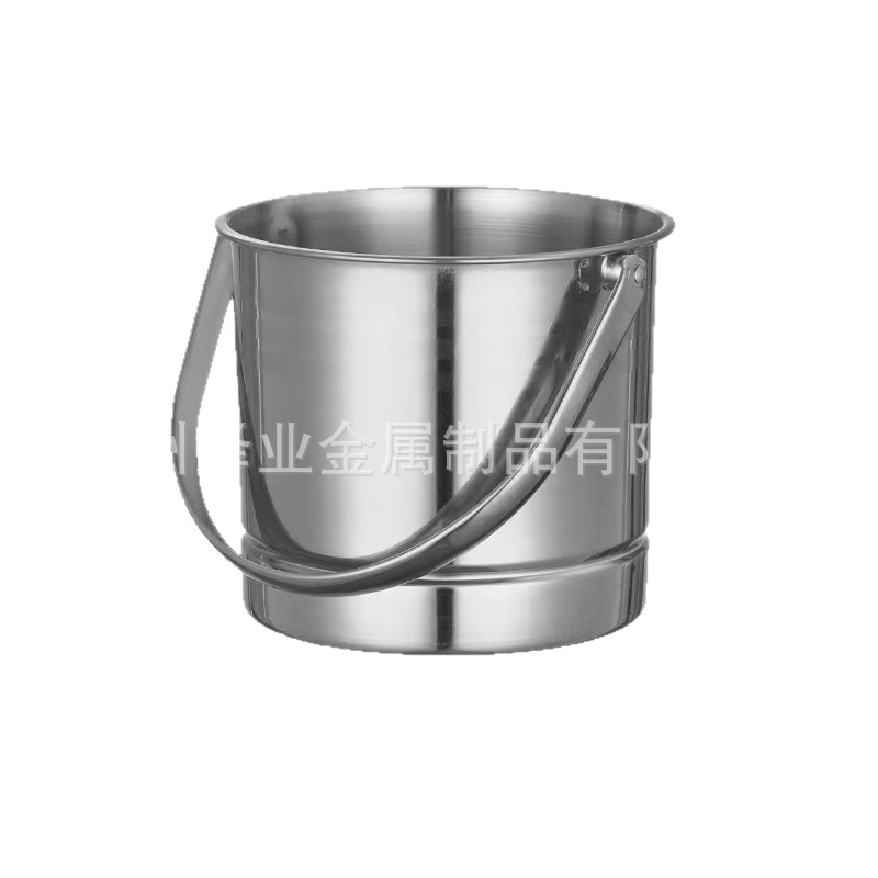 Cross-border stainless steel ice bucket, bar stainless steel ice bucket, champagne wholesale, hand-held ice cube bucket, thickened convenient ice cube bucket Item Picture