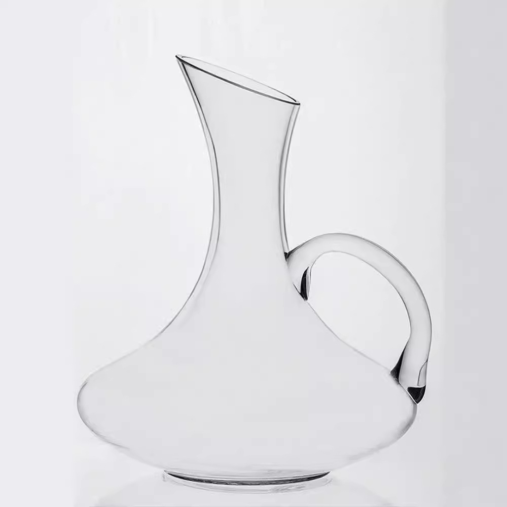 Large glass wine dispenser with handle, wine decanter for red wine, thickened and personalized wine glasses, wine pot Item Picture