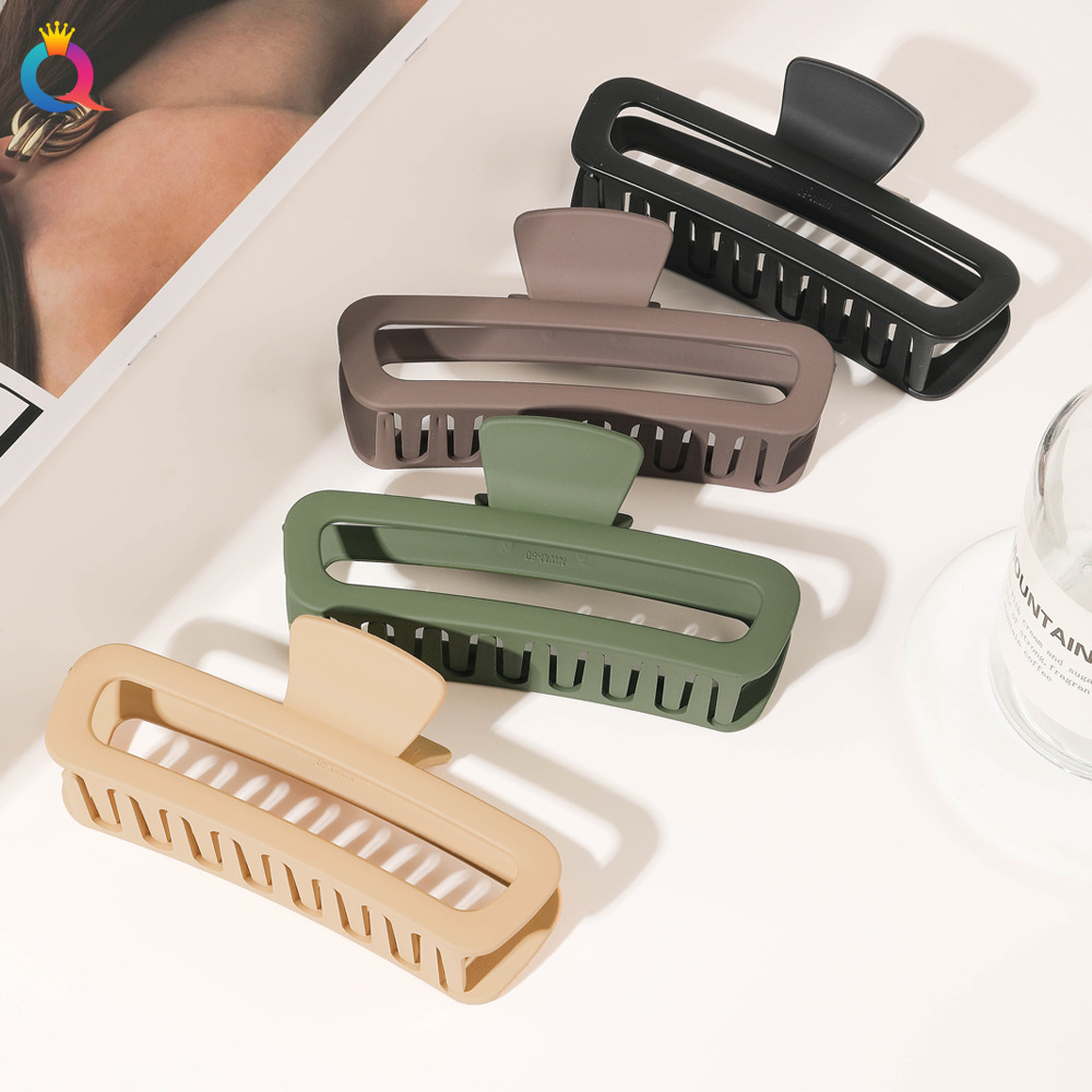Qiyue large hair clips, women's hairpins, shark clips, high-end hairpins, trapezoidal back head hair clips, hair accessories wholesale full figure