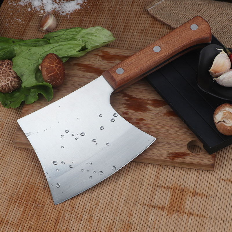 Yangjiang kitchen knives are hand-forged and chopped bone axes. They are used by hotel chefs, stalls and shops. These large bone axes are easy to sharpen Specification drawing