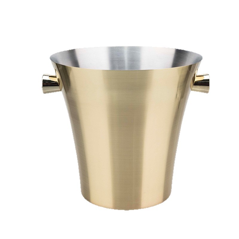 Stainless steel 304 ice bucket, KTV and bar supplies, champagne bucket, commercial ice cube granule bucket, beer and wine bucket, chilled Item Picture