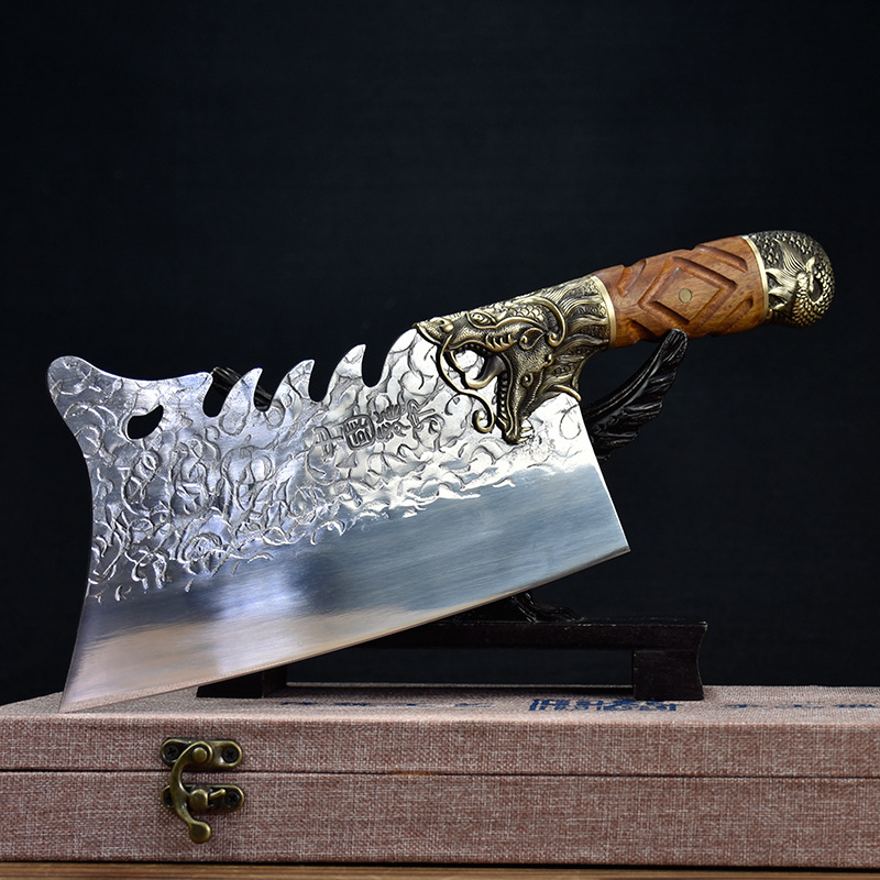 Longquan City household bone-chopping knife, bone-chopping knife, chef's knife, slicing knife, stainless steel kitchen knife wholesale full figure