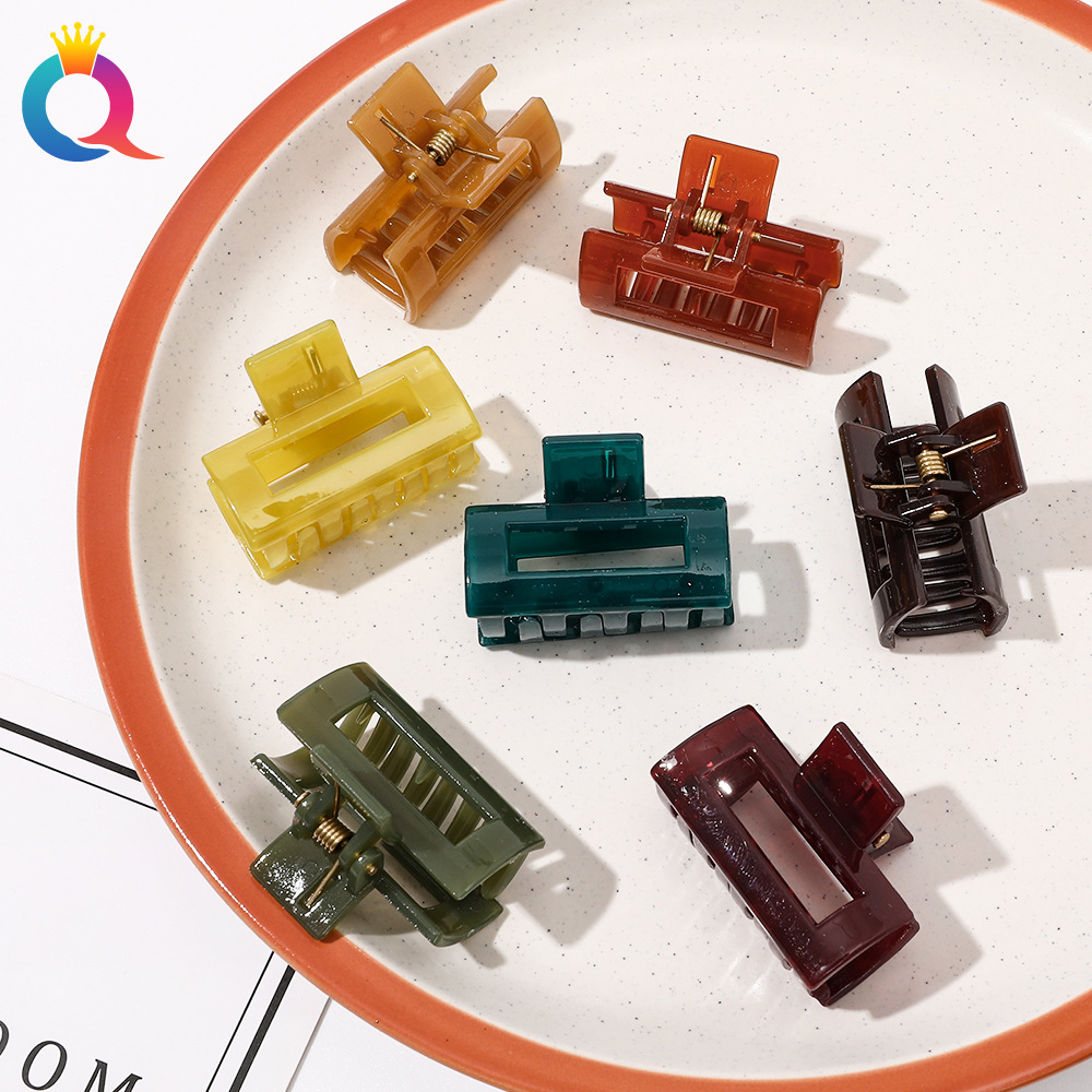Qiyue Korean-style jelly small hair clips, side clips, back of the head, updo hair clips, small bangs clips, hair accessories and headwear wholesale full figure