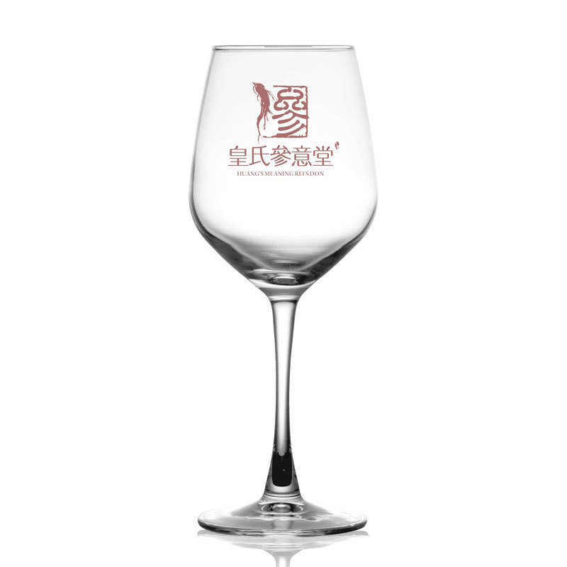 Crystal red wine glasses and wine glasses can be marked with trademarks, logos, water transfer printing, baked flowers, film, sandblasting and engraving full figure