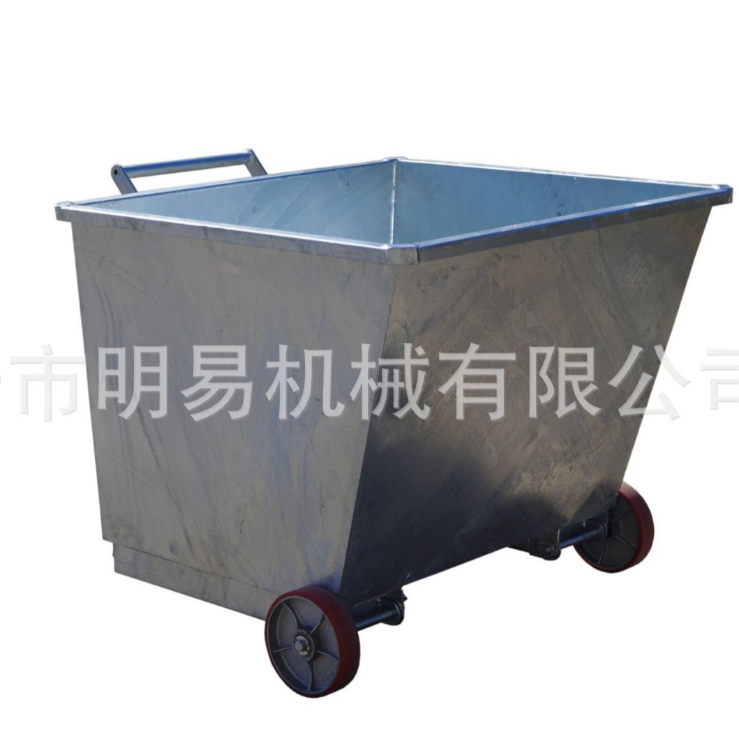 Hot-dip galvanized tipping bucket for loading and unloading industrial wastewater and waste materials, heavy steel, multi-functional workshop, wood chips and iron chips, car pulley Item Picture