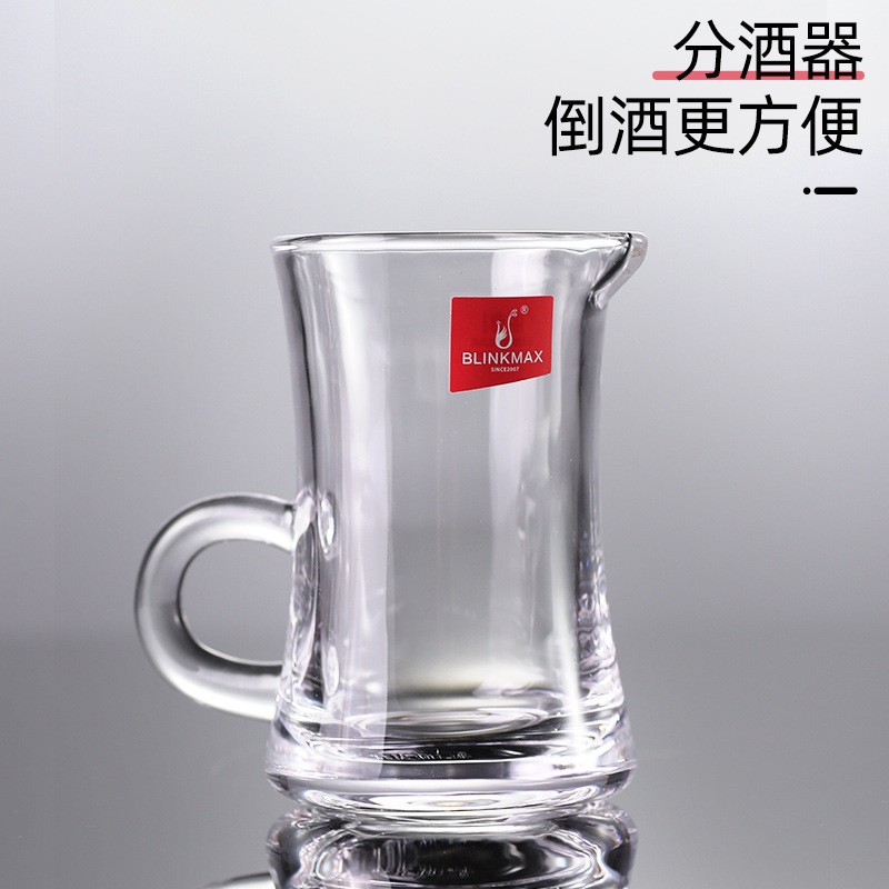 Crystal transparent glass white spirit cups, spirits wine sets, white spirit public cups with handles and engraved decanters, one piece on delivery full figure
