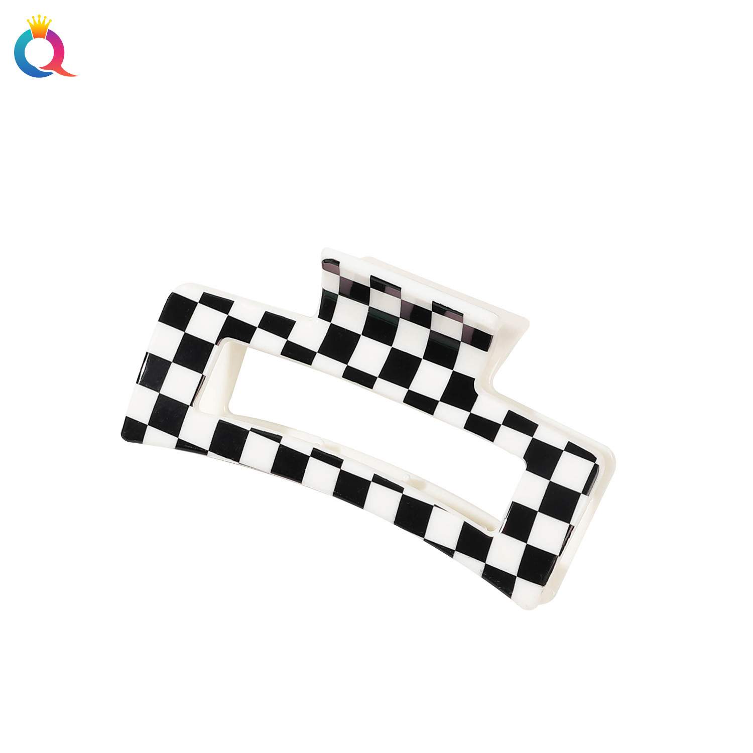 Qiyue Fashion Printed hair clips, updo hair grippers, cute shark clips at the back of the head, high-end hair grippers, and hair accessories wholesale Item Picture