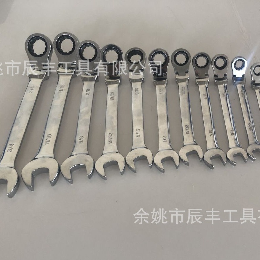 British standard movable dual-purpose British standard ratchet wrench oscillating gear 180° CRV 72-tooth quick details Picture