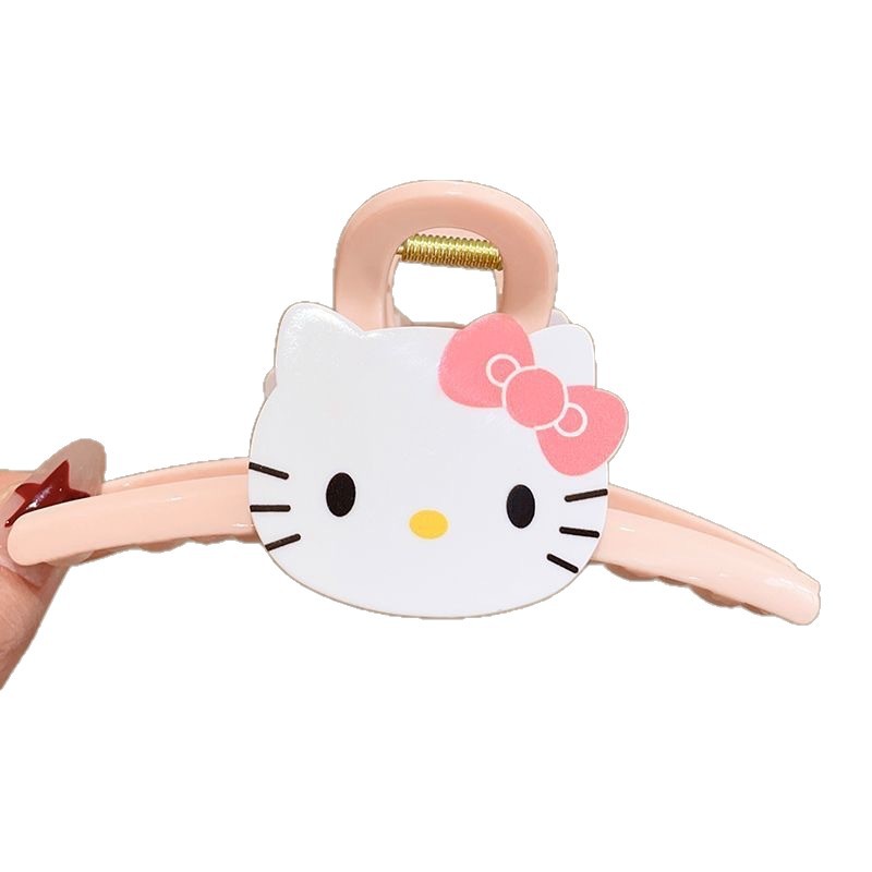 A cute new KT cat hair clip with a large size, a shark clip for the back of the head, and a Korean influencer's Instagram hair clip Item Picture