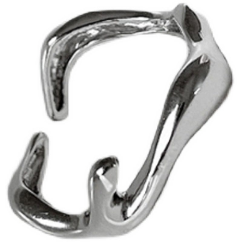 Ins-style, niche French, stylish, geometric and irregular-shaped fashion rings for women, a cold and elegant style with simple curves and an open ring trend Item Picture