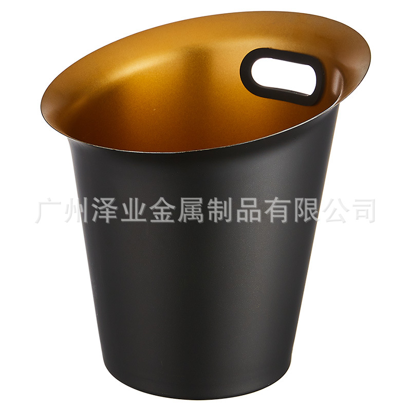 Thickened stainless steel ice bucket, KTV and bar supplies, champagne bucket, commercial ice cube granule bucket, creative beer and wine bucket Item Picture