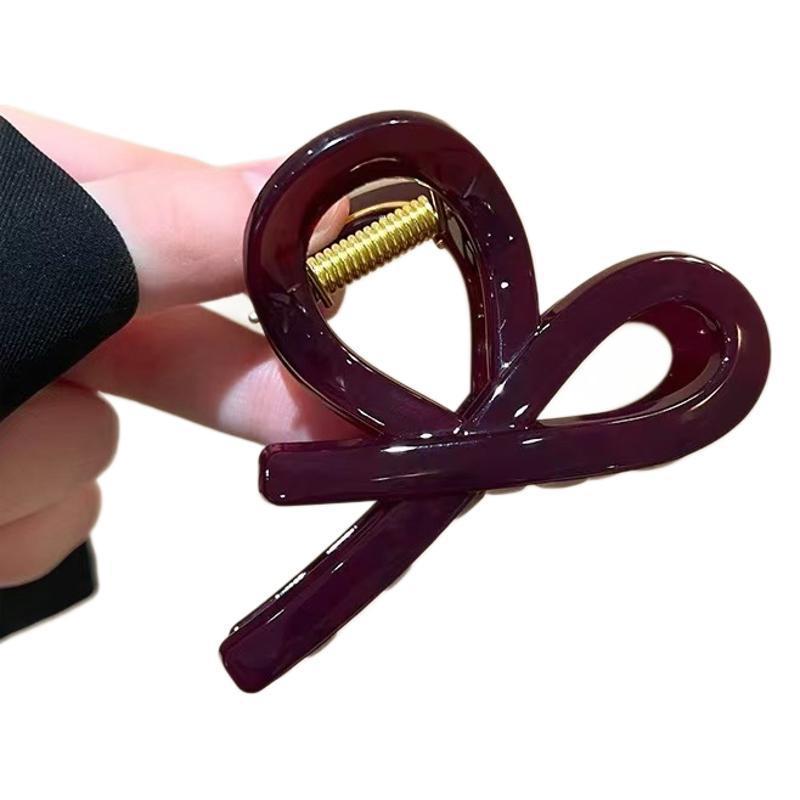 High-quality acrylic hair clips from South Korea, large shark hair clips, chocolate butterfly hair clips, women's hair accessories Item Picture