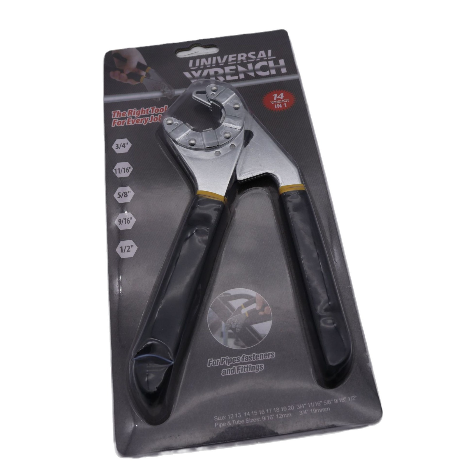 The Magic activity universal wrench can hold an external hexagon wrench, a multi-functional open-end wrench and a universal wrench Item Picture