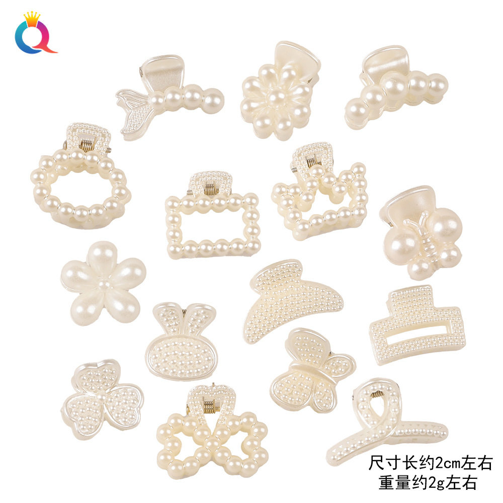 Qiyue Cross-border Pearl Hair Clips, small gripper clips, fringe seaside hair clips, ins side hair clips and gripper accessories wholesale Application Scenario