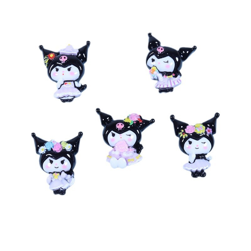 New cute cartoon diy cream glue resin accessories, phone cases, headwear, hair clips, hand-decorated fridge magnets Item Picture