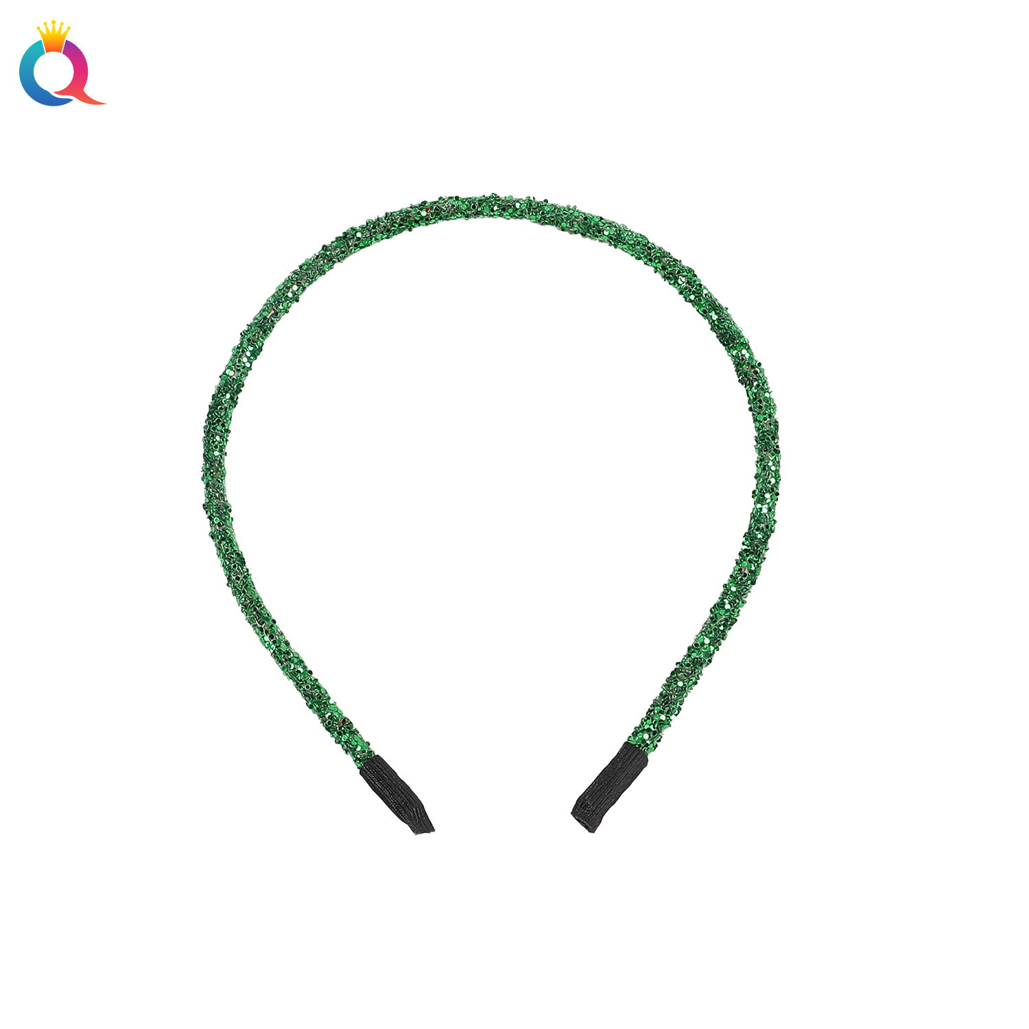 Qiyue Cross-border Christmas Sparkling Powder Fine Hair Band, Christmas headband, High cranial top pressure Hair, women's hair hole hair Accessories wholesale Item Picture