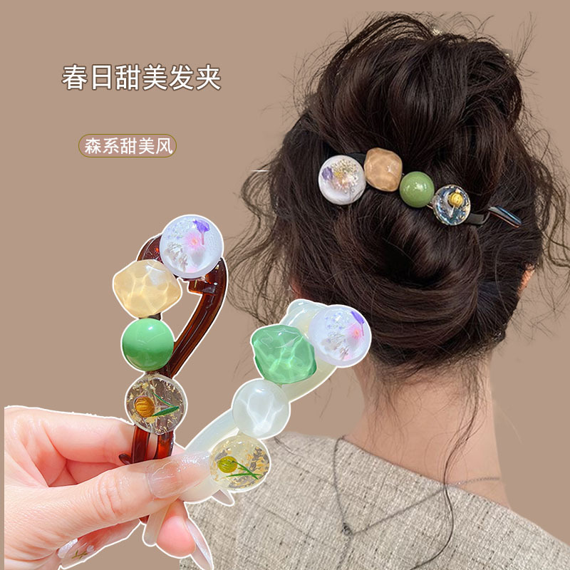 Twist Twist Hair Clip for Women, 2025 new high-end straight clip, hair accessory for the back of the head, hair accessory, hair bun, hair grabbler full figure
