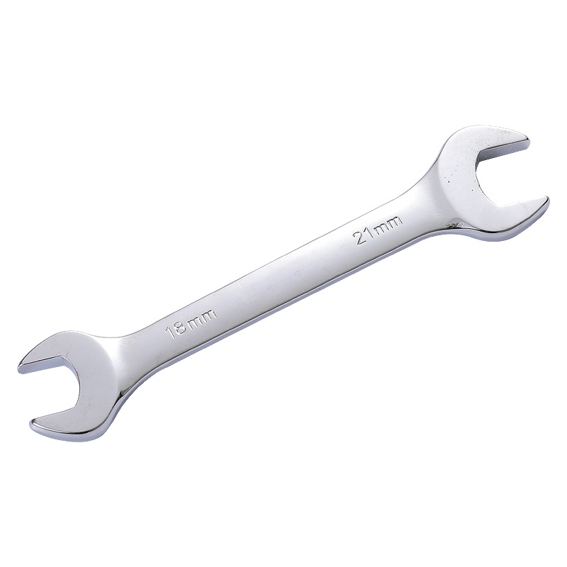 High-carbon steel thickened double-head open-end wrench set, dual-purpose fixed-head fork socket industrial-grade auto repair wrench tool set Item Picture