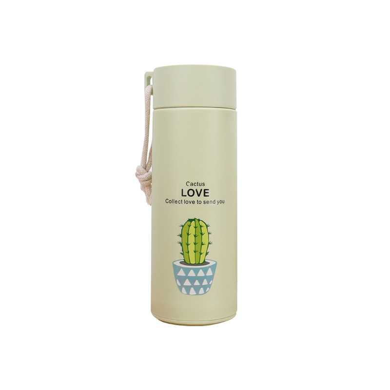 Succulent internet-famous business cup, double-layer plastic shell glass water cup, event promotion gift cup, advertising cup, printed logo Item Picture